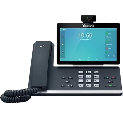 Yealink T58A IP desk phone with touchscreen and camera