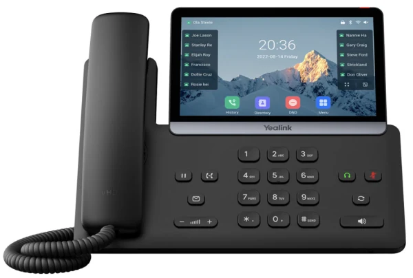 Yealink T77U IP desk phone with 7-inch touchscreen