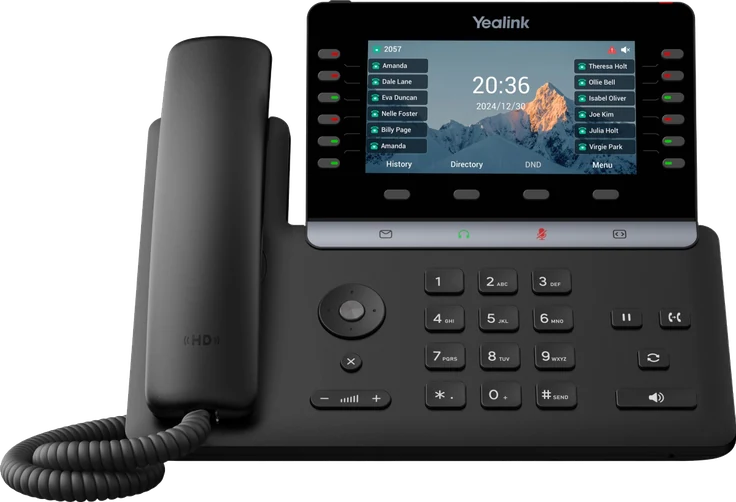 Yealink T85W IP desk phone with 5.5-inch display