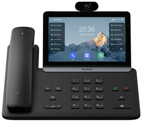 Yealink T88V Pro IP desk phone with touchscreen and HD camera